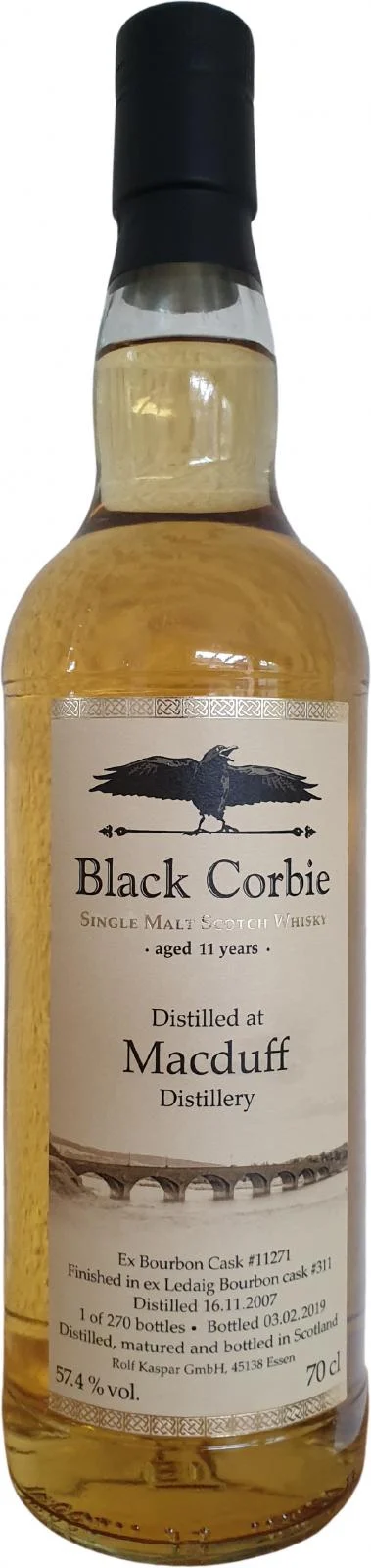 Macduff RK Black Corbie (Cask #11271) 11 Year Old 2019 Release Scotch Whisky | 700ML - Whiskey