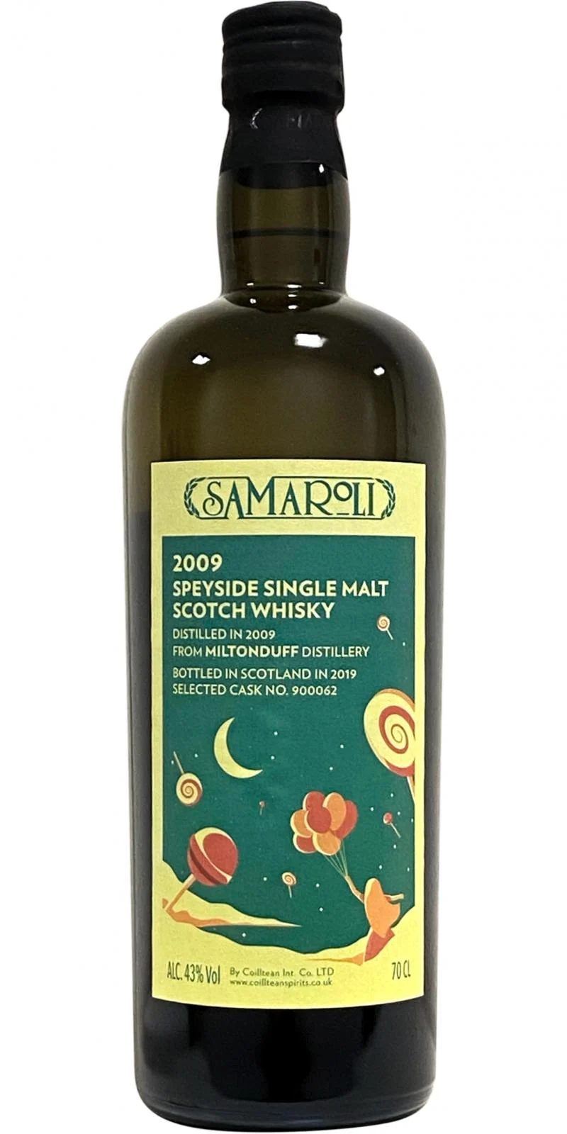 Miltonduff 2009 Sa (Cask #900062) 10 Year Old 2019 Release Single Malt Scotch Whisky | 700ML - Whiskey