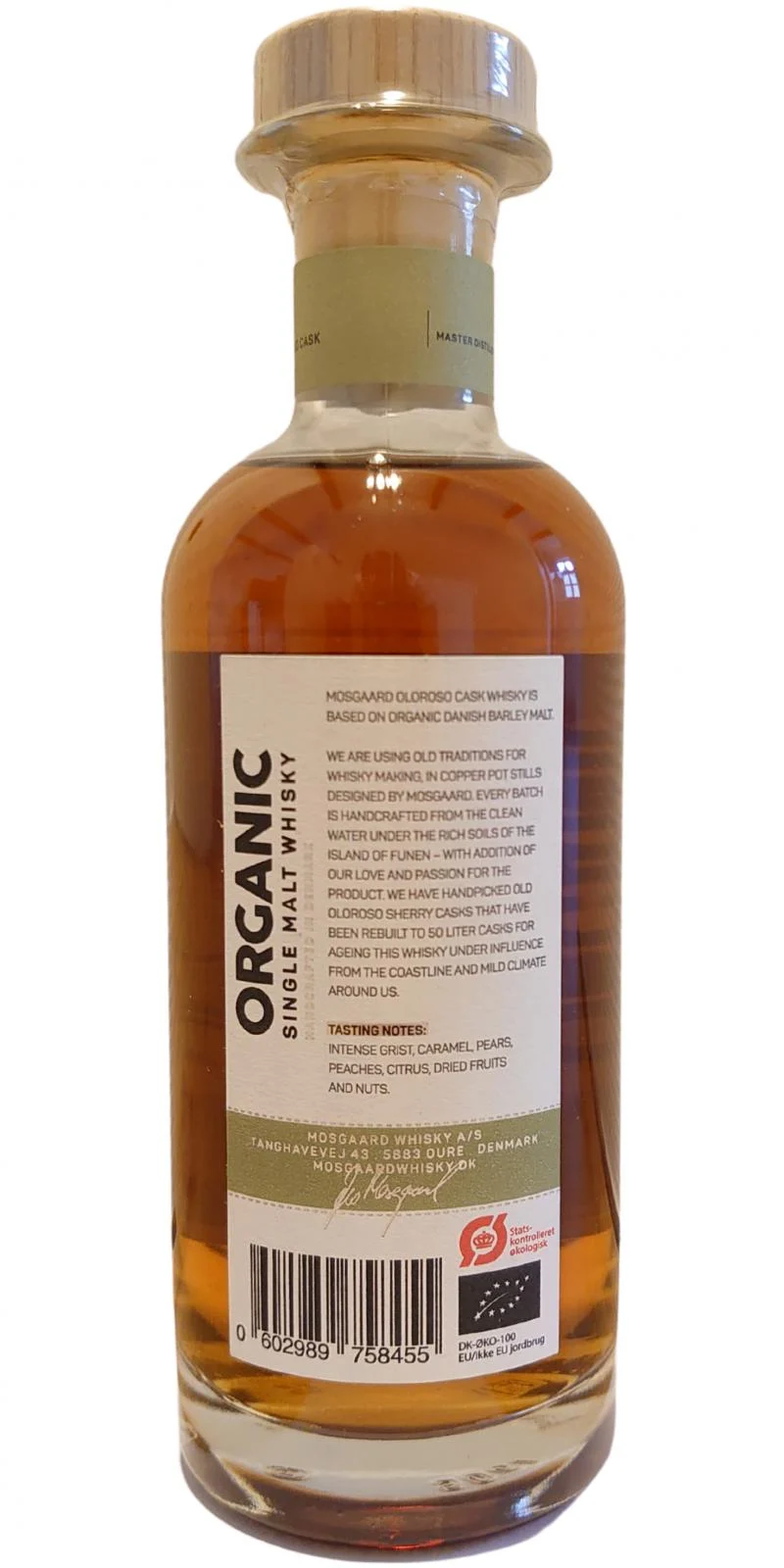 Mosgaard Organic - Oloroso Cask Batch 5 (Cask #4) 2019 Release Single Malt Whisky | 500ML