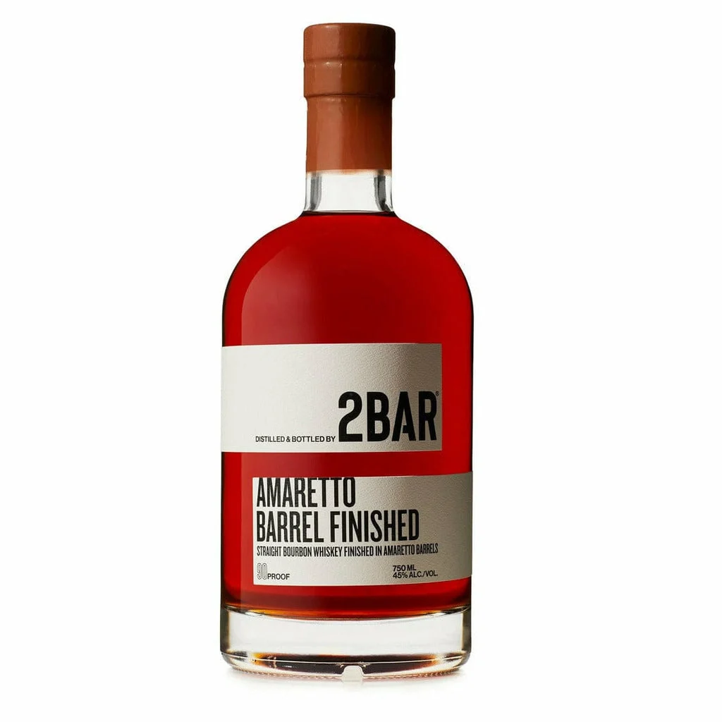 2Bar Spirits Straight Bourbon Amaretto Barrel Finished Whiskey