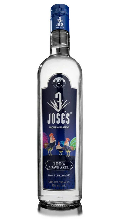 3 Joses Blanco 100% Agave Azul Tequila | 700ML