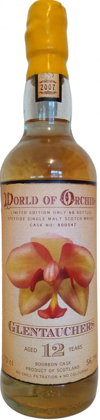 Glentauchers (Jack Wiebers Whisky World) World of Orchids (Cask #800547) 12 Year Old 2019 Release Single Malt Scotch Whisky | 700ML - Whiskey