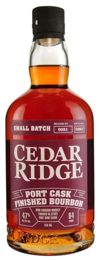 Cedar Ridge Iowa Bourbon Port Cask Finished - Whiskey