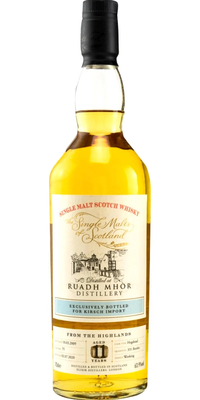 Ruadh Mhor 2009 ElD The Single Malts of Scotland 11 Year Old (2020) Release (Cask #55) Scotch Whisky | 700ML - Whiskey
