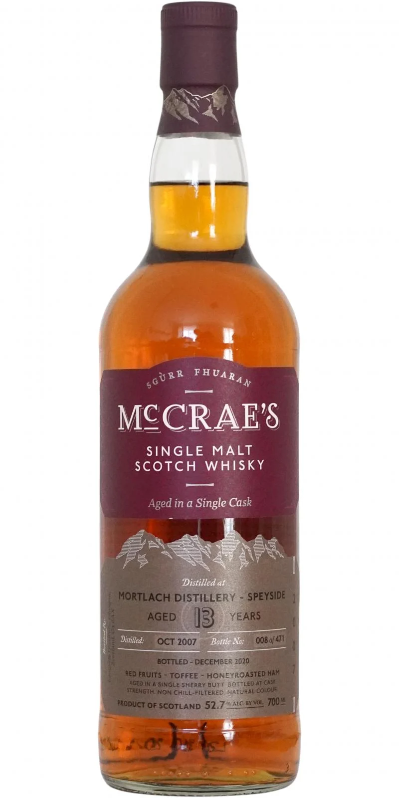 Mortlach 2007 LsD McCrae's 13 Year Old (2020) Release Scotch Whisky | 700ML - Whiskey