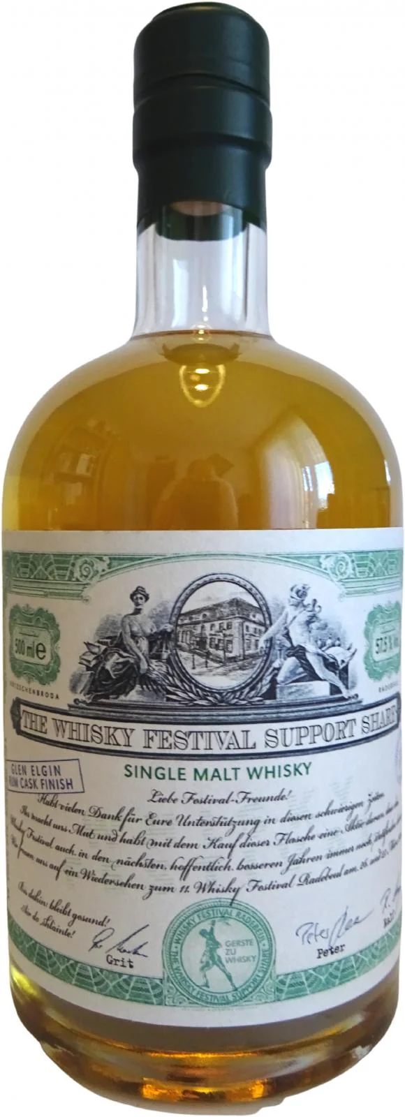 The Whisky Festival Support Share 2021 12 años Lanzamiento en 2021 Whisky escocés de malta única | 500ML - Whiskey