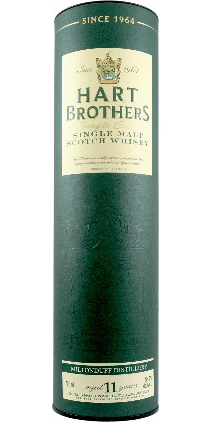 Miltonduff 2009 HB Single Cask - Cask Strength 11 años Lanzamiento en 2021 Whisky escocés de malta única | 700ML