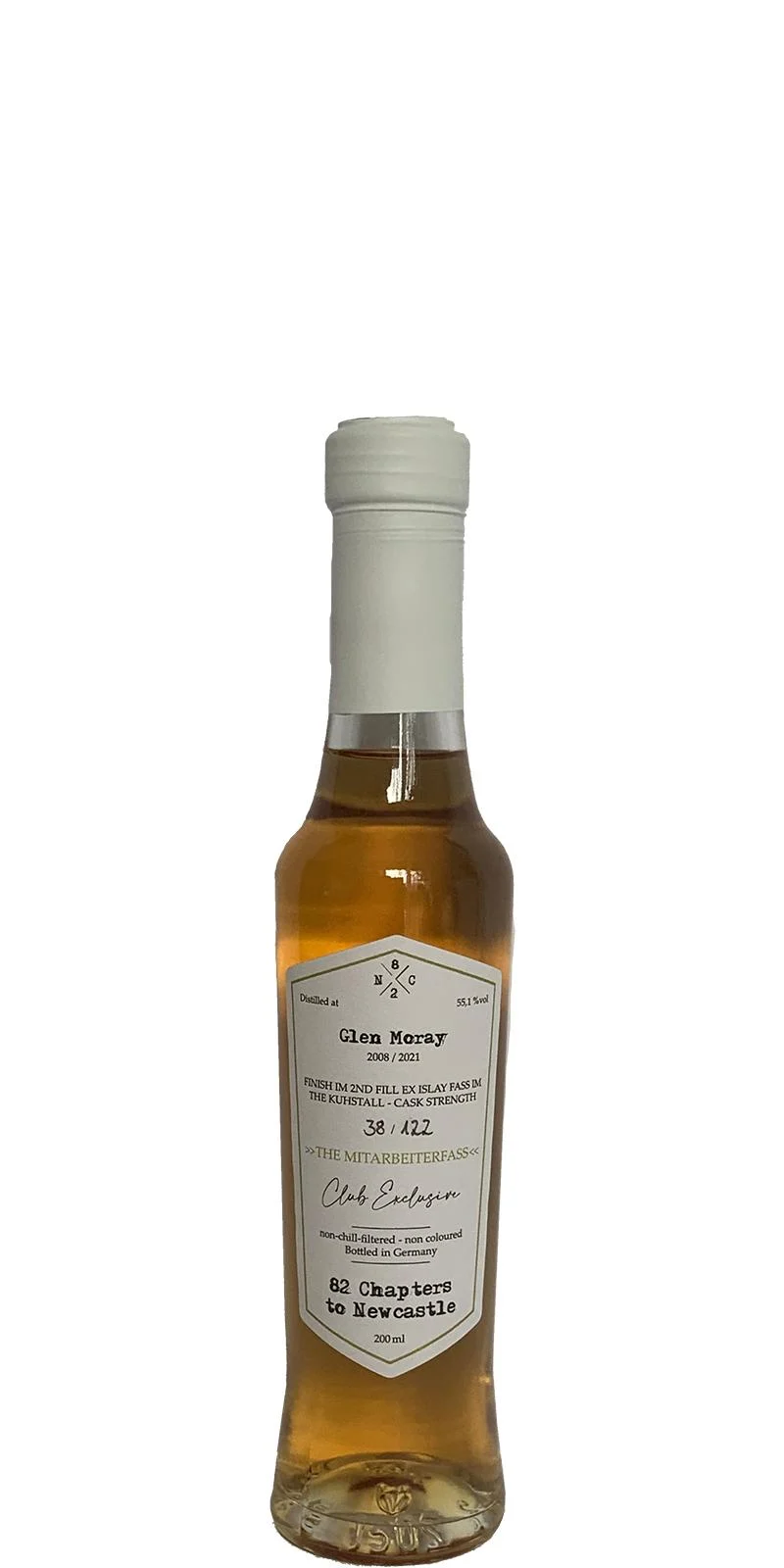 Glen Moray 2008 82NC Club Exclusive 2021 Release Single Malt Scotch Whisky | 200ML - Whiskey