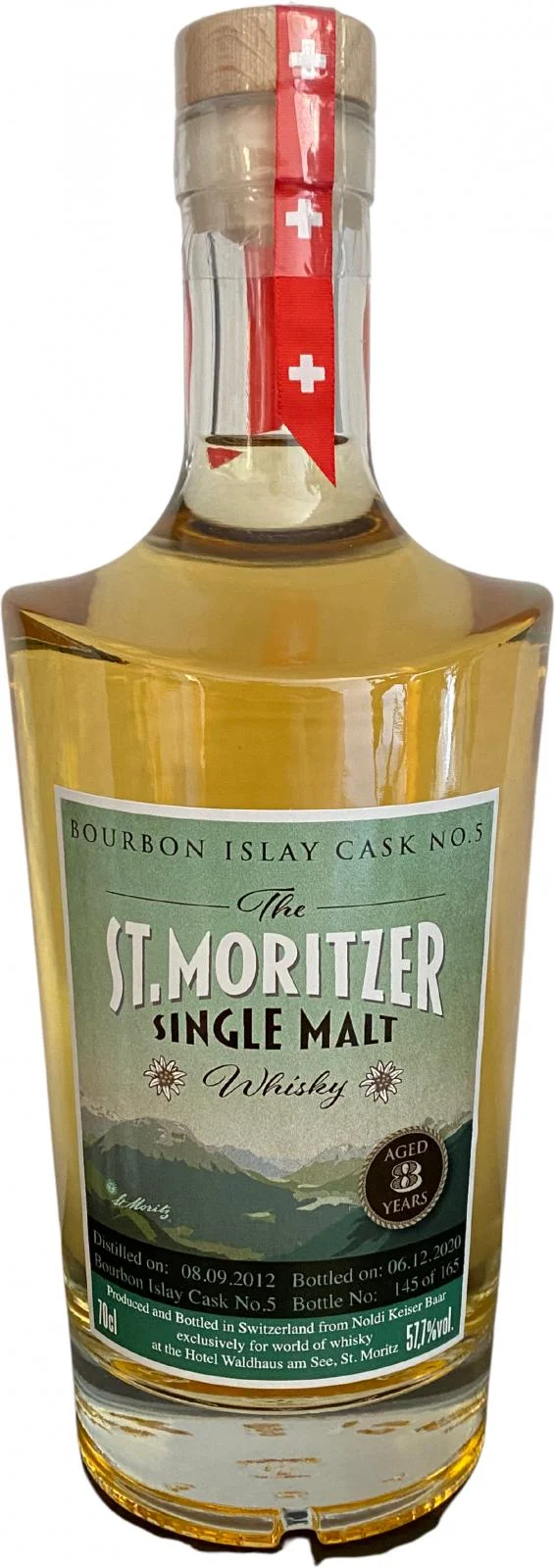 St. Moritzer 2012 Single Malt 8 Year Old (2020) Release (Cask #5) Whisky | 700ML - Whiskey