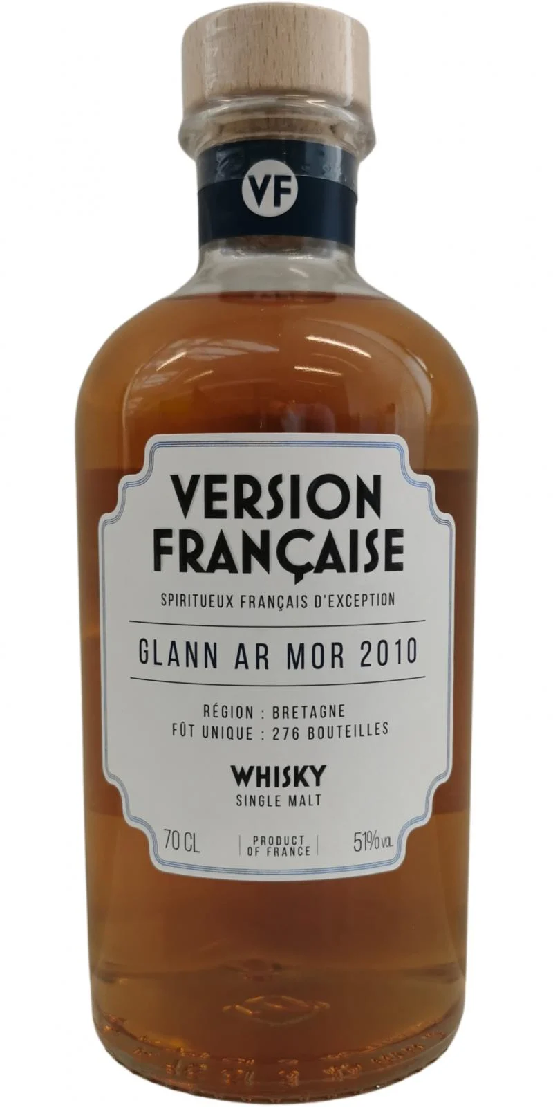 Glann ar Mor 2010 LMDW Versión francesa Lanzamiento 2021 (Barrica n.° 16132) Whisky de malta única | 700ML