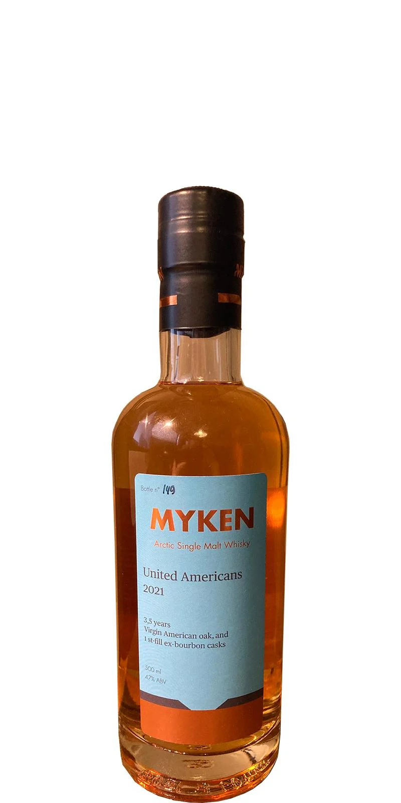 Myken United Americans Arctic Single Malt Whisky 3 Year Old 2021 Release Single Malt Whisky | 500ML - Whiskey