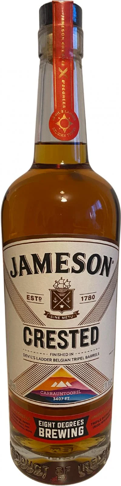 Jameson Crested - Devil's Ladder x Eight Degrees Brewing Edición limitada Lanzamiento 2021 Whisky de malta única | 700ML