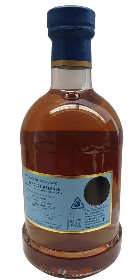 Kilchoman 2011/2012 Fèis Ile 2021 Lanzamiento 2021 Whisky escocés de malta única | 700ML