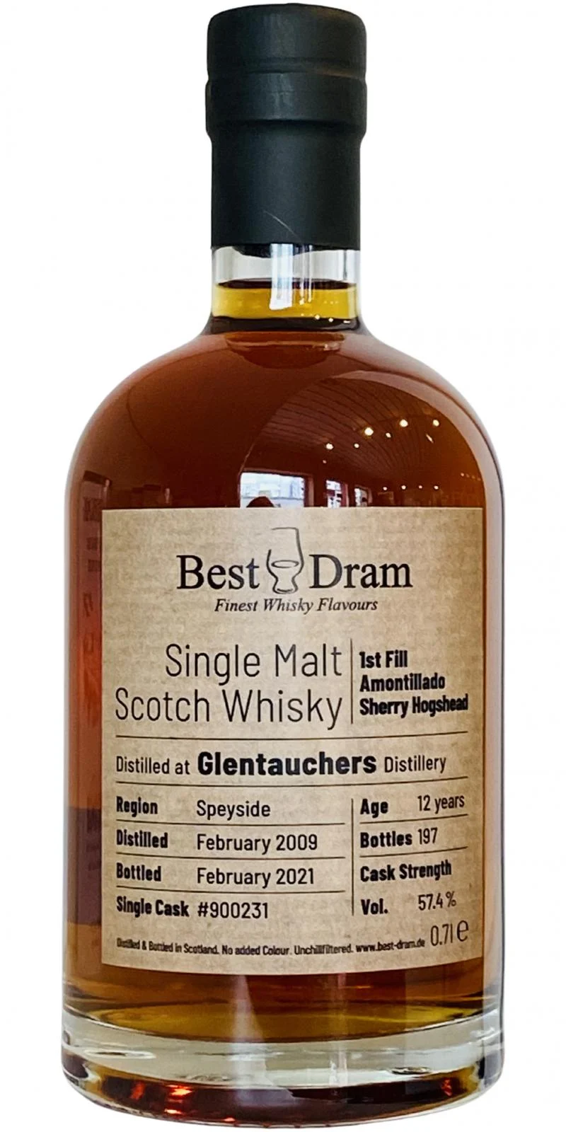 Glentauchers 2009 BD 12 Year Old 2021 Release (Cask #900231) Single Malt Scotch Whisky | 700ML - Whiskey