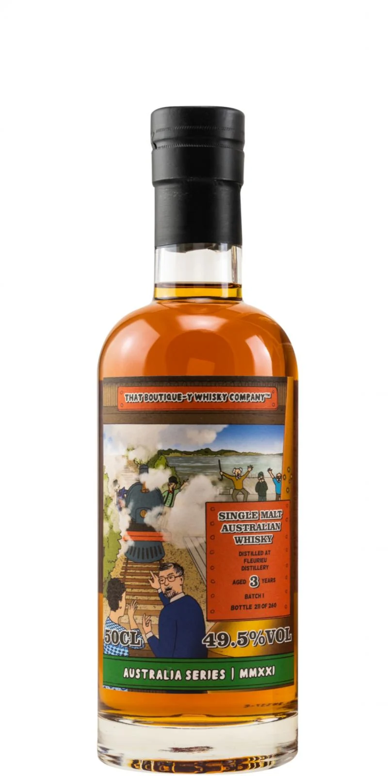 Fleurieu Distillery Batch 1 TBWC Australia Series MMXXI 3 Year Old 2021 Release Single Malt Whisky | 500ML - Whiskey