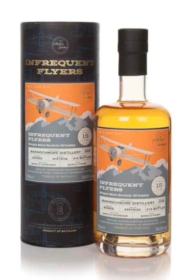 Mannochmore 15 Year Old 2008 Cask #804802 Infrequent Flyers Alistair Walker Single Malt Scotch Whisky | 700ML - Whiskey