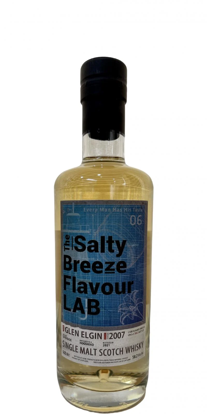 Glen Elgin 2007 MSC The Salty Breeze Flavour LAB 2021 Release Cask #3800323 Single Malt Scotch Whisky | 500ML - Whiskey