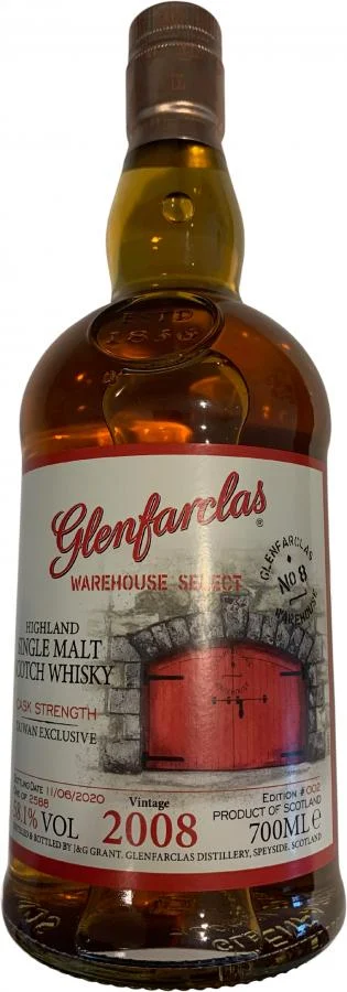 Glenfarclas 2008 Warehouse Select - Edition #002 (2020) Release Scotch Whisky | 700ML