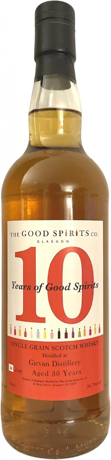 Girvan 1990 TGSC 30 años Lanzamiento en 2021 Whisky escocés de malta única | 700ML - Whiskey