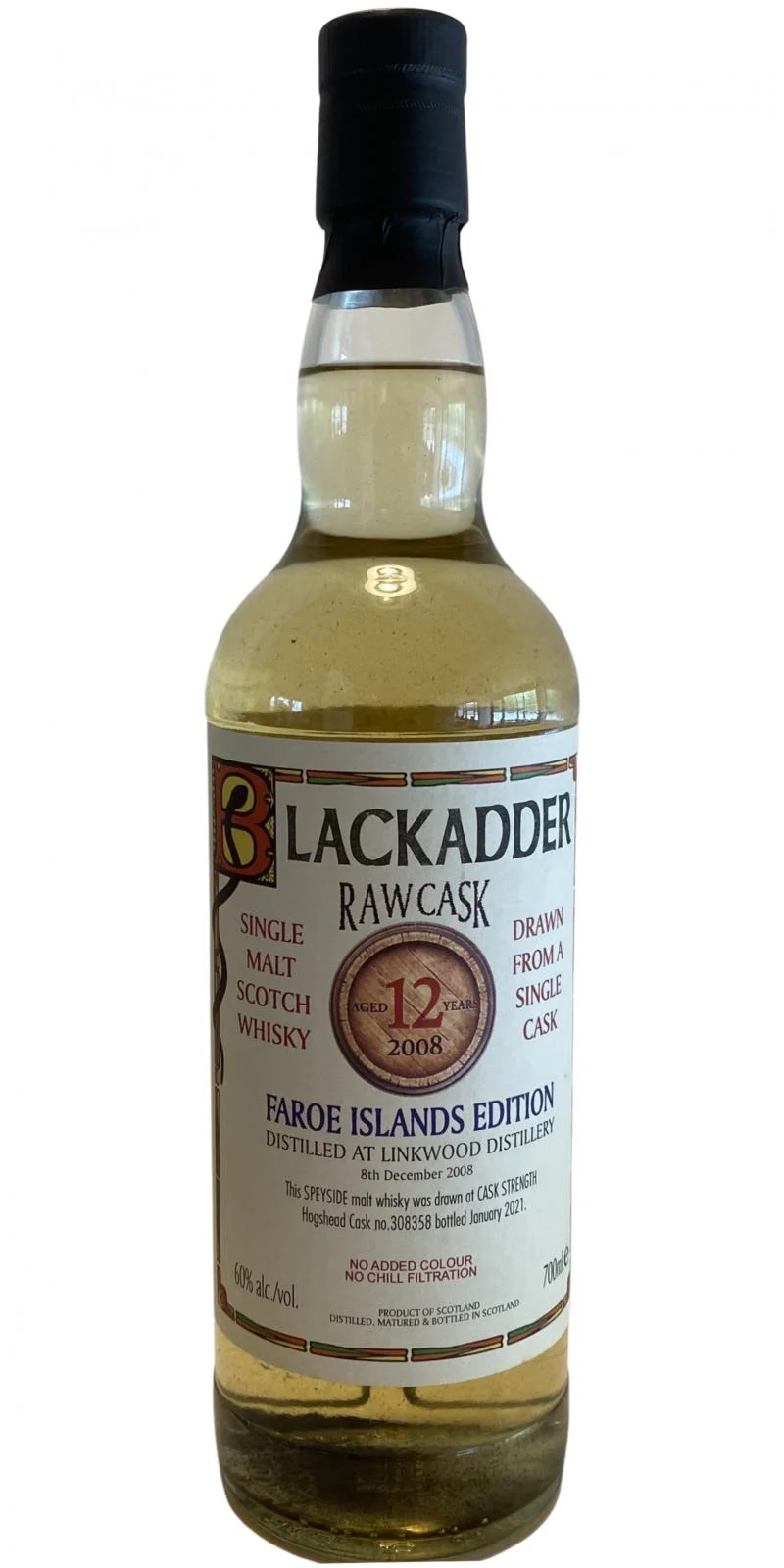 Linkwood 2008 BA Raw Cask - Faroe Islands Edition 12 Year Old 2021 Release (Cask #308358) Single Malt Scotch Whisky | 700ML