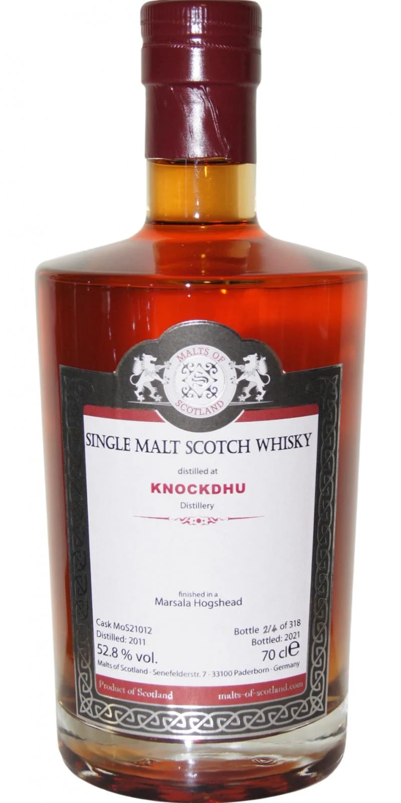 Knockdhu 2011 MoS 2021 Release (Cask #MoS 21012) Single Malt Scotch Whisky | 700ML - Whiskey