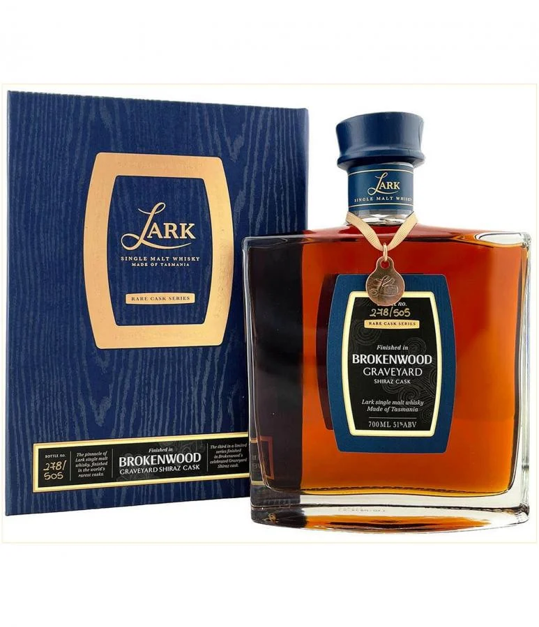 Lark Brokenwood Graveyard Shiraz Cask Rare Cask Series 2021 Release Single Malt Whisky | 700ML - Whiskey