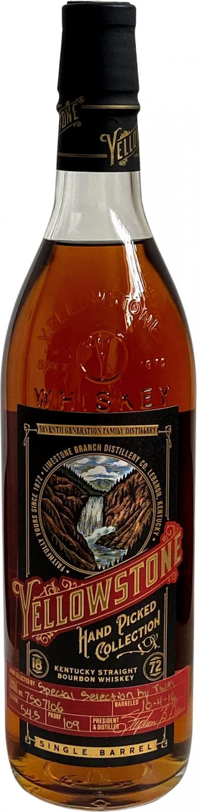 Yellowstone Hand Picked Collection 2021 Release Cask #7507106 Bourbon Whiskey
