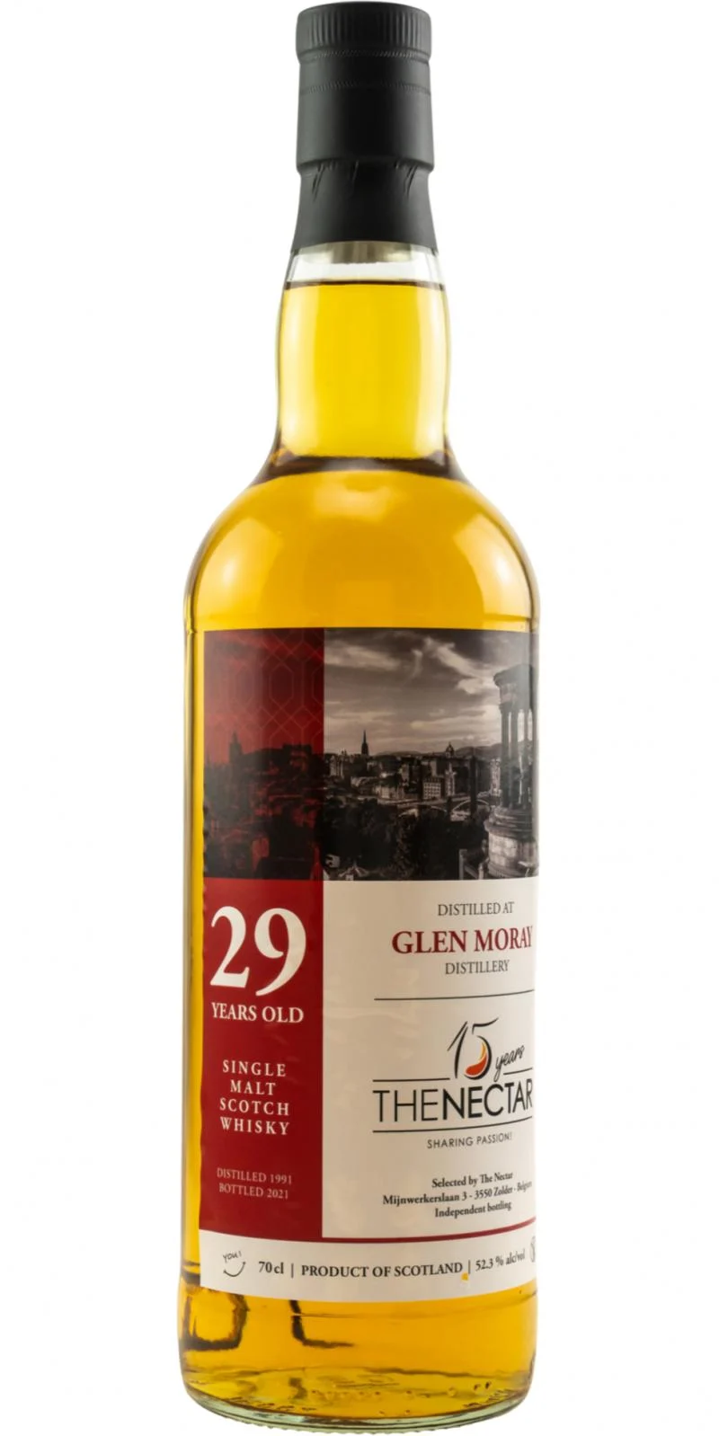 Glen Moray 1991 DD 15 years The Nectar 29 Year Old 2021 Release Single Malt Scotch Whisky | 700ML - Whiskey