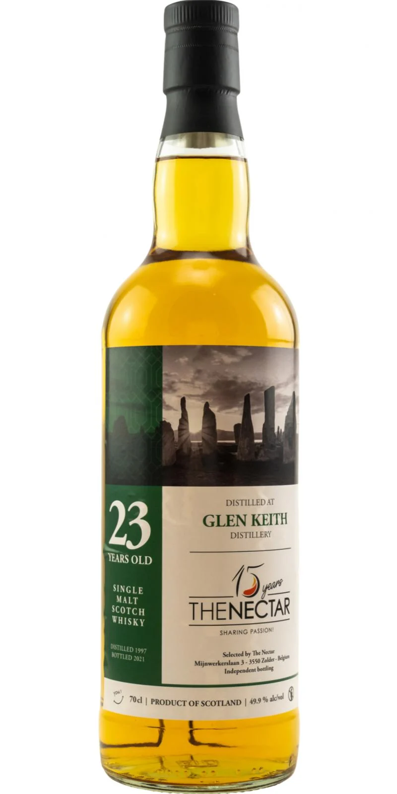 Glen Keith 1997 DD 15 years The Nectar 23 Year Old 2021 Release Single Malt Scotch Whisky | 700ML - Whiskey