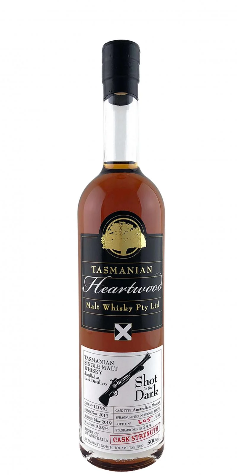 Heartwood 2013 Shot in the Dark 2019 Release (Cask #LD 961) Single Malt Whisky | 500ML