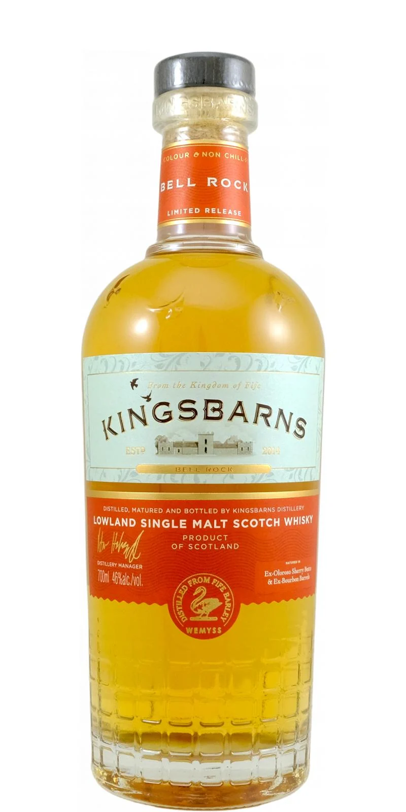 Kingsbarns Bell Rock Limited Release 2021 Release Single Malt Scotch Whisky | 700ML - Whiskey