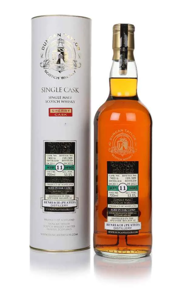 Benriach Peated 11 Year Old 2011 (cask 740016) - Duncan Taylor | 700ML