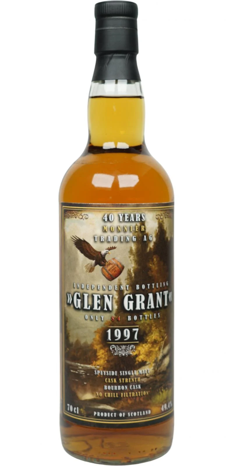 Glen Grant 1997 MT 40 years Monnier Trading AG 2021 Release Single Malt Scotch Whisky | 700ML - Whiskey