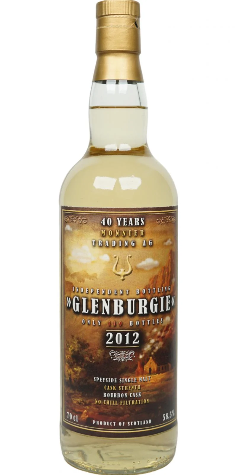 Glenburgie 2012 MT 40 years Monnier Trading AG 2021 Release Single Malt Scotch Whisky | 700ML - Whiskey