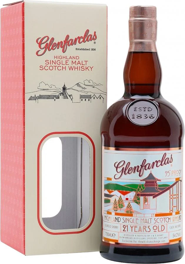 Glenfarclas 95 Proof 21 Year Old 2021 Release Single Malt Scotch Whisky | 700ML - Whiskey