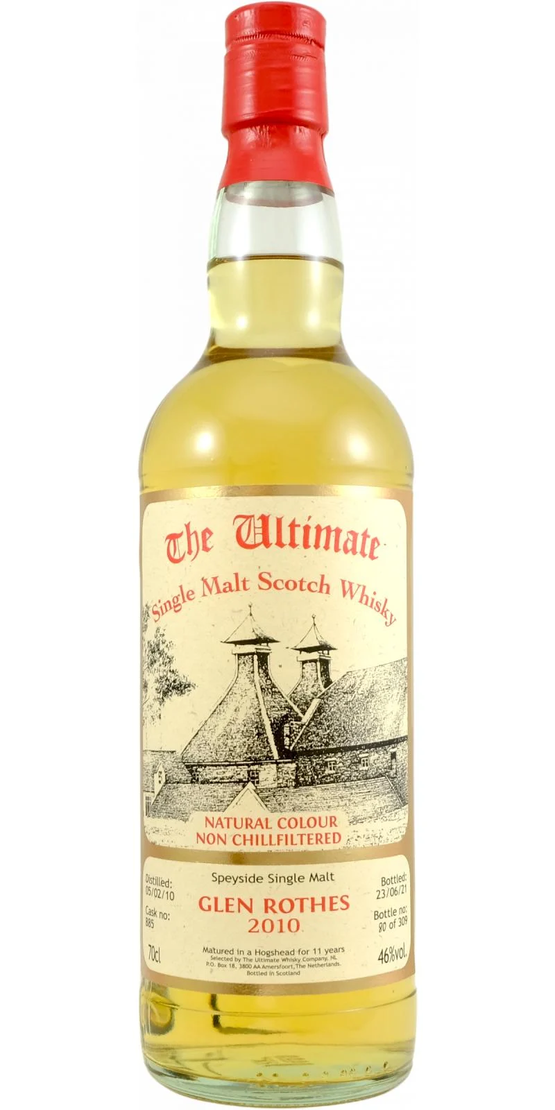 Glenrothes 2010 vW The Ultimate 11 Year Old 2021 Release (Cask #885) Single Malt Scotch Whisky | 700ML - Whiskey