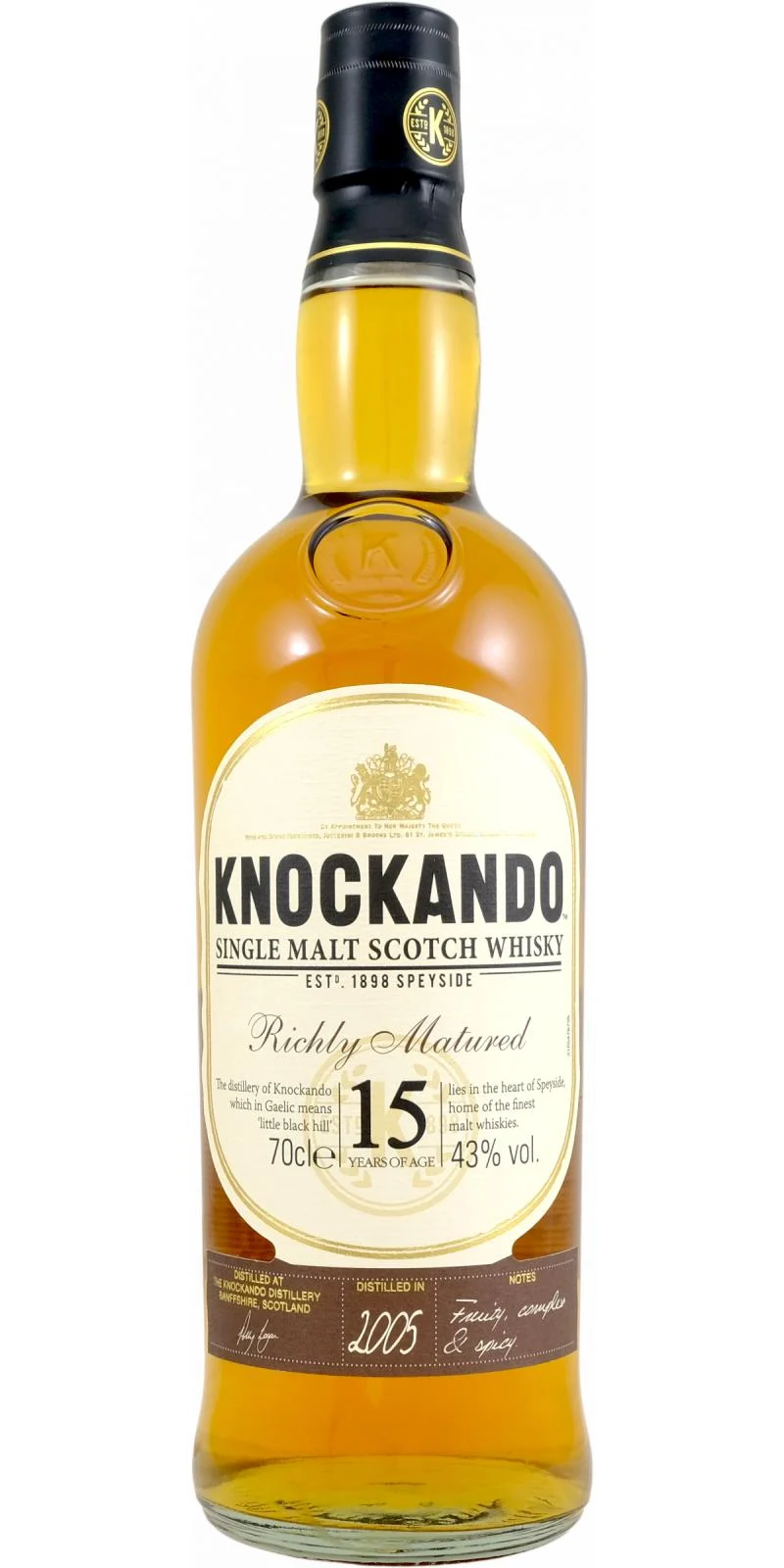 Knockando 2005 Richly Matured 15 Year Old (2020) Release Scotch Whisky | 700ML - Whiskey
