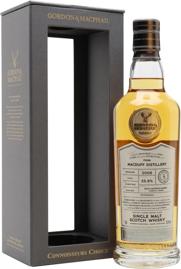 Macduff 2006 GM Connoisseurs Choice - Cask Strength 14 años Lanzamiento en 2021 (Barril n.º 101692) Whisky escocés de pura malta | 700ML