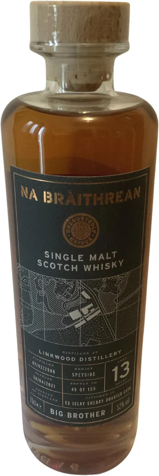 Linkwood 2008 NaB Big Brother 13 Year Old 2021 Release Single Malt Scotch Whisky | 700ML - Whiskey