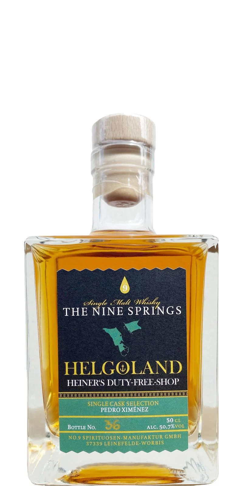 The Nine Springs 2016 Helgoland Edition III 2021 Release Single Malt Whisky | 500ML - Whiskey