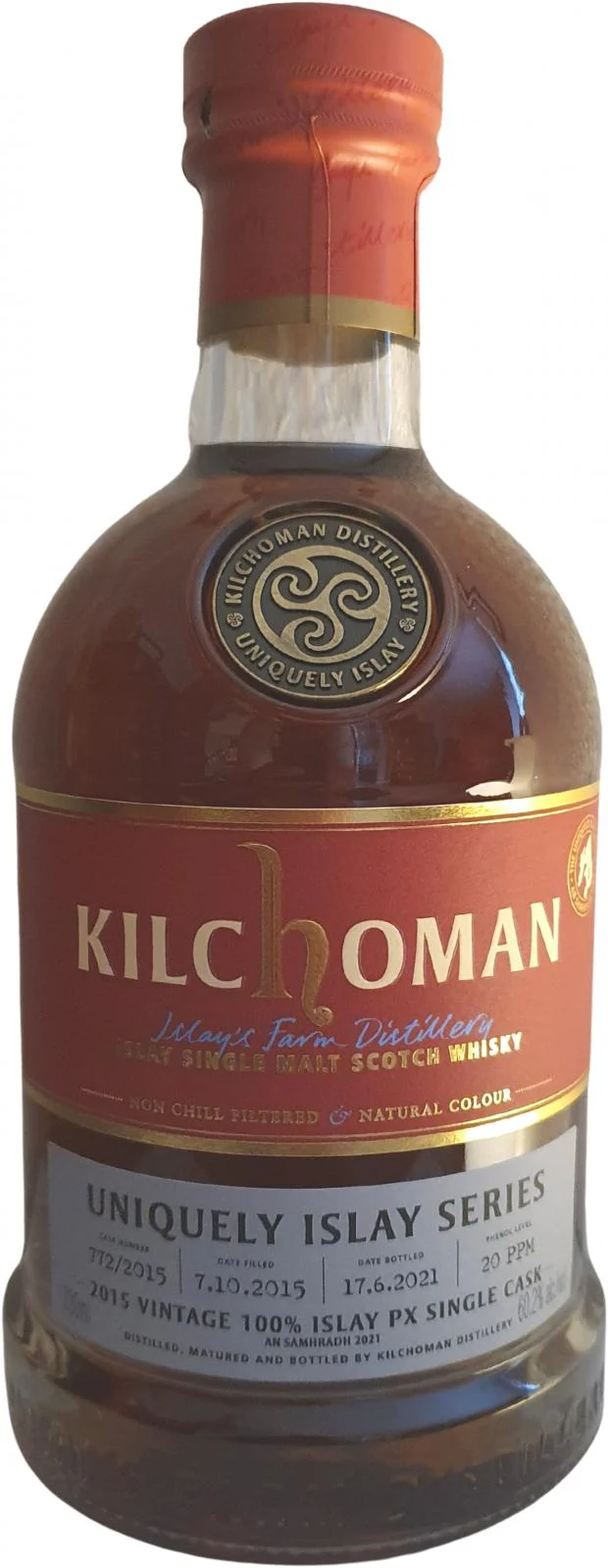 Kilchoman 2015 100% Islay Uniquely Islay Series - An Samhradh 2021 Release (Cask #772/2015) Single Malt Scotch Whisky | 700ML