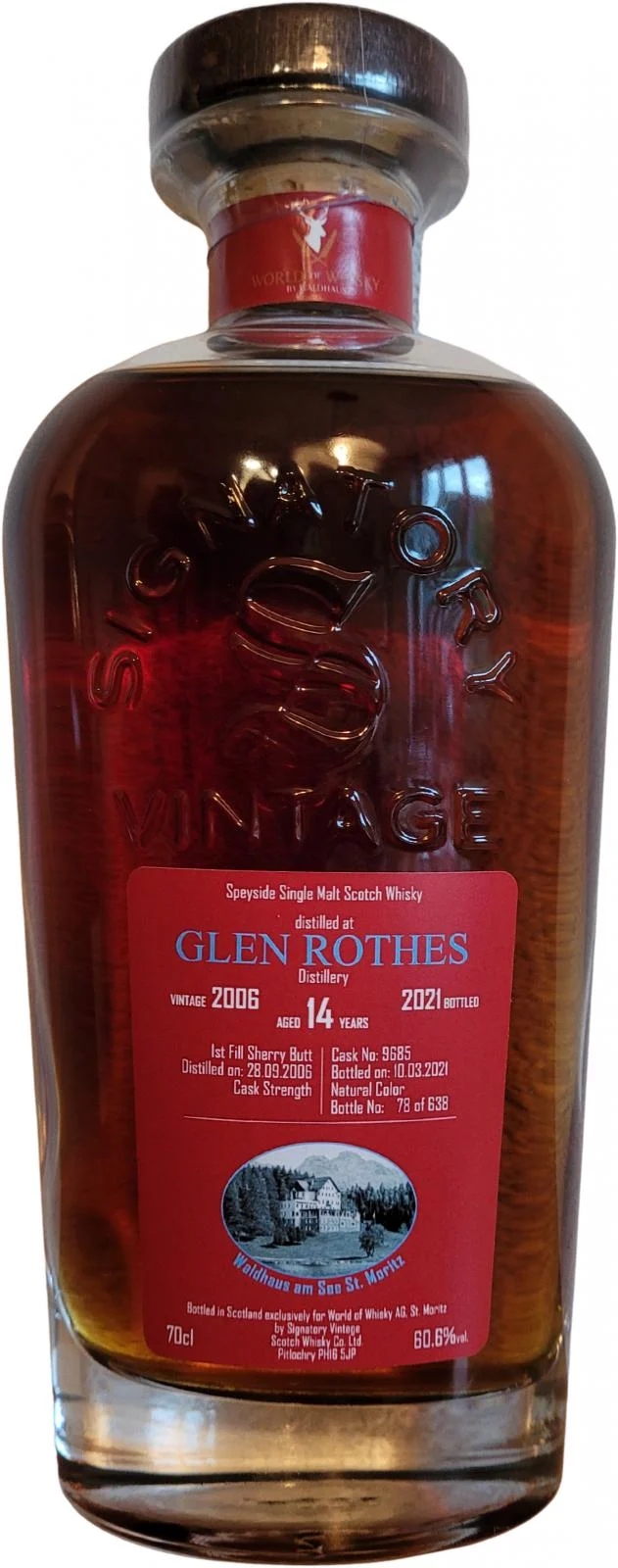 Glenrothes 2006 SV Cask Strength Collection 14 Year Old 2021 Release (Cask #9685) Single Malt Scotch Whisky | 700ML - Whiskey