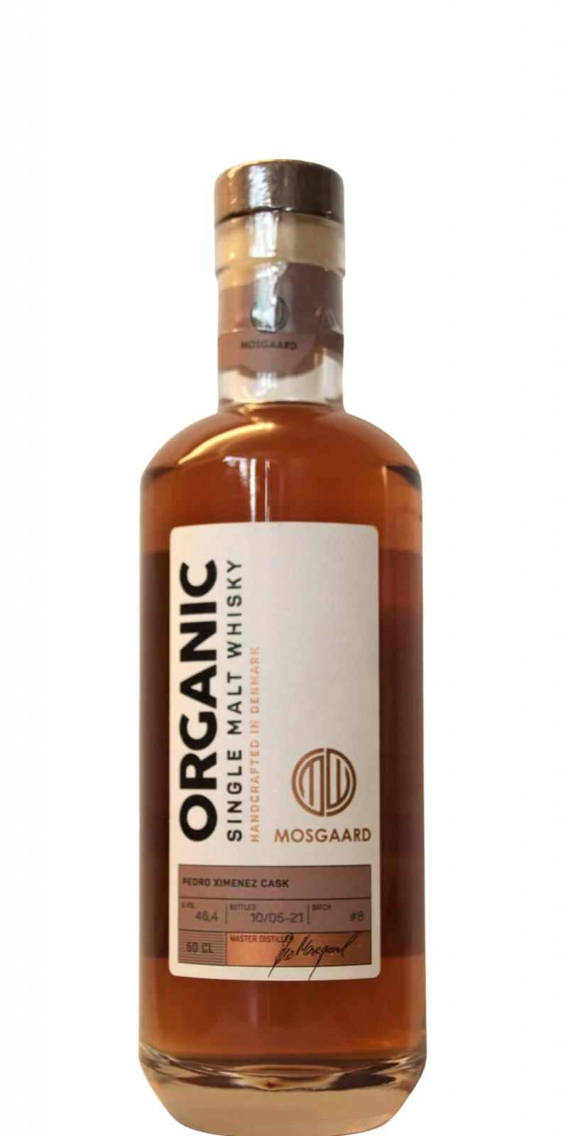 Mosgaard Organic - Pedro Ximenez Cask Batch 8 2021 Release Single Malt Whisky | 500ML