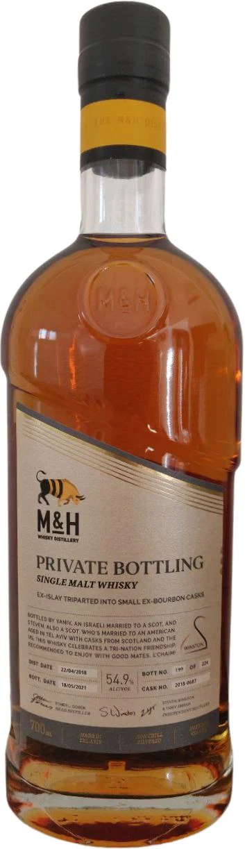 M&H 2018 Private Bottling 2021 Release (Cask #2018-0687) Single Malt Whisky | 700ML