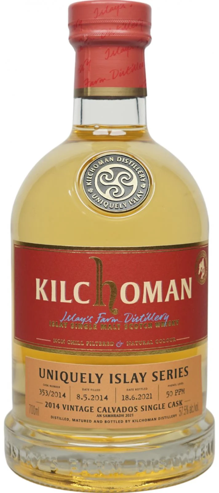 Kilchoman 2014 Uniquely Islay Series - An Samhradh 2021 Release (Cask #353/2014) Single Malt Scotch Whisky | 700ML