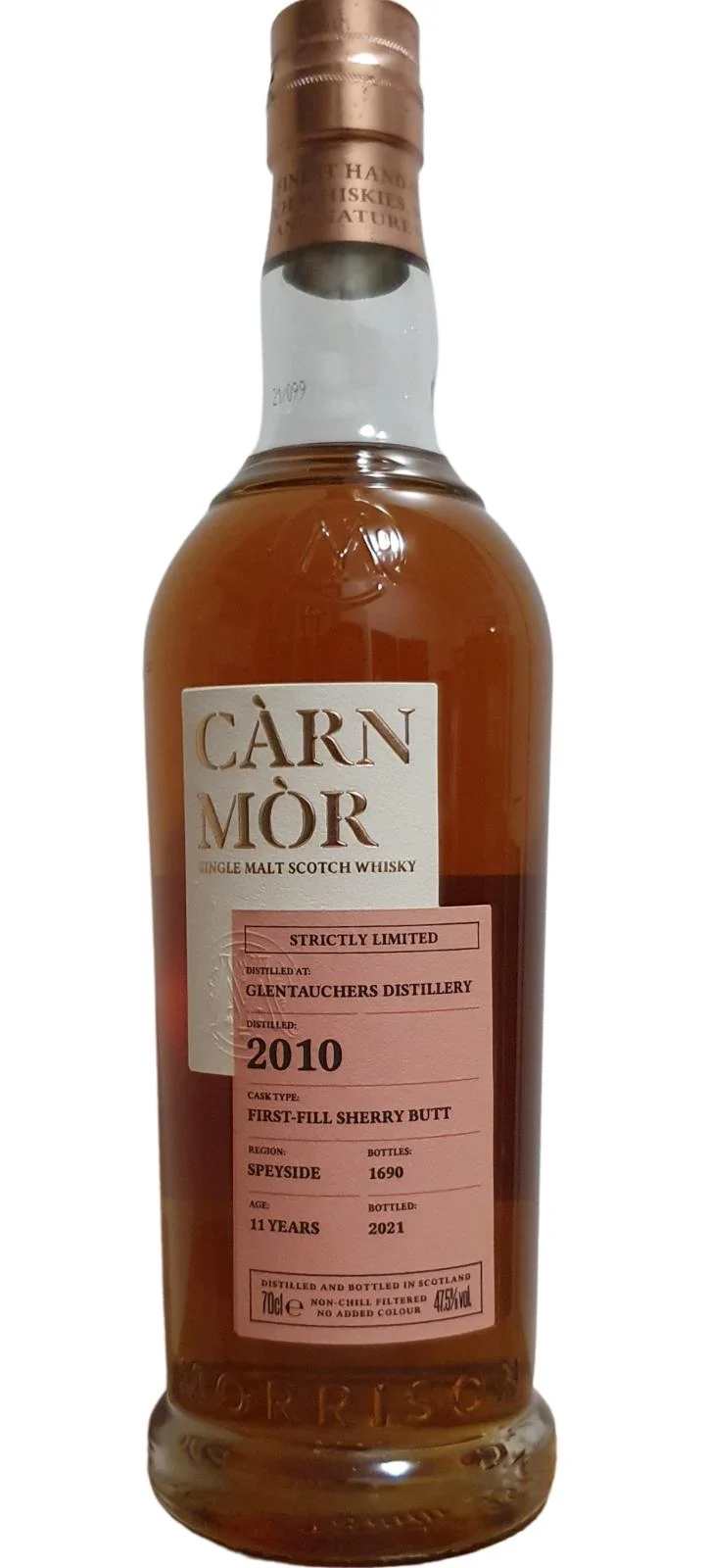 Glentauchers 2010 MSWD Càrn Mòr - Strictly Limited Edition 11 Year Old 2021 Release Single Malt Scotch Whisky | 700ML