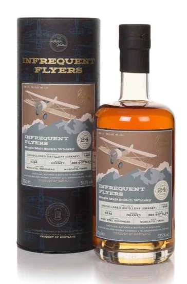 Undisclosed Orkney 24 Year Old 1999 Cask #5744 Infrequent Flyers Alistair Walker Single Malt Scotch Whisky | 700ML - Whiskey