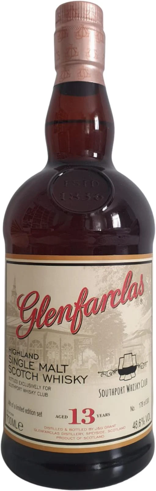Glenfarclas, cuarto de una edición limitada, whisky escocés de malta única de lanzamiento en 2021 de 13 años | 700ML - Whiskey