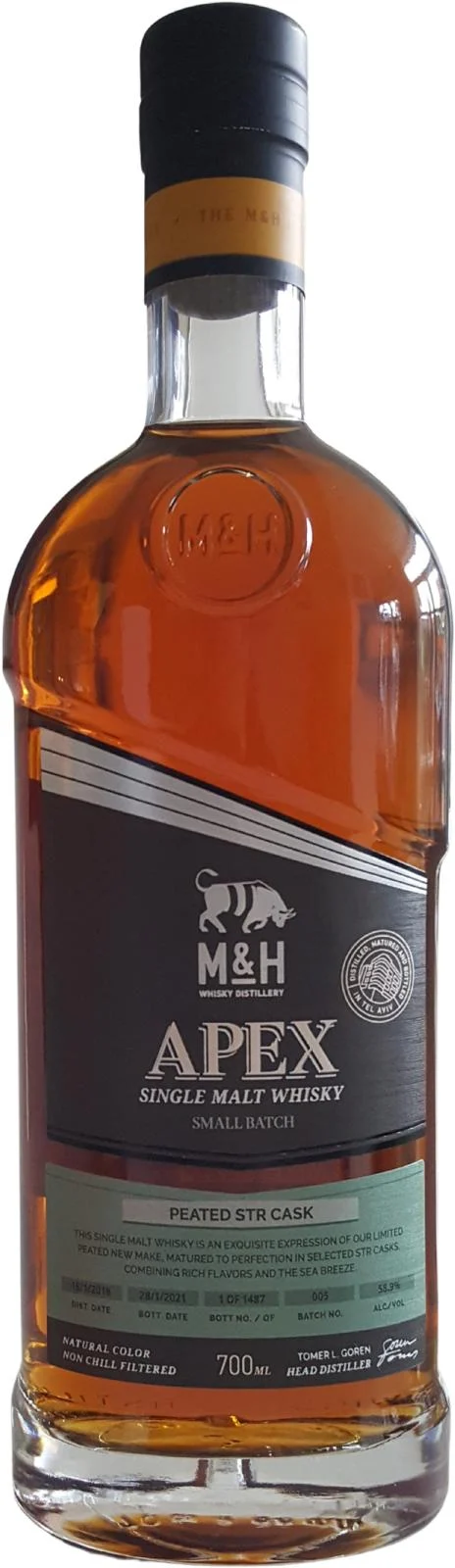 M&H 2018 - APEX Peated STR Cask 2021 Release (Batch 005) Single Malt Whisky | 700ML