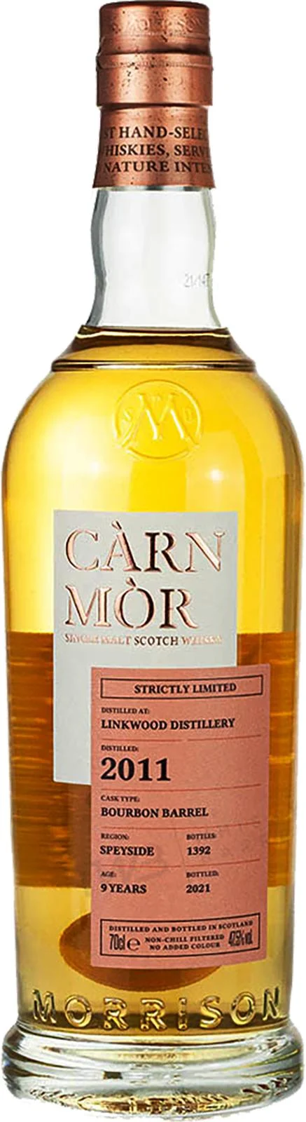 Linkwood 2011 MSWD Càrn Mòr Strictly Limited 9 Year Old 2021 Release Single Malt Scotch Whisky | 700ML - Whiskey